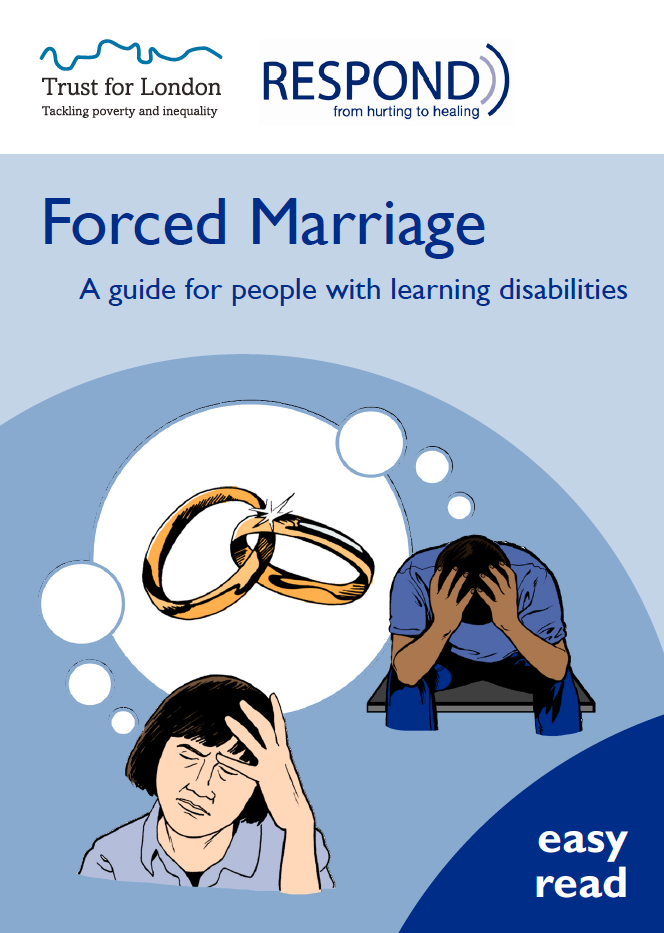 Booklet Front Cover - Talking about sex and relationships, with line drawing of couple kissing